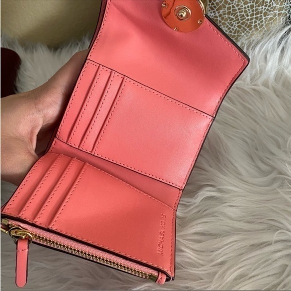 New Michael Kors Carmen Medium Color-Block Belted Satchel bag - Picture 7 of 16